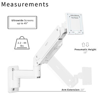 Foto 5 | Foto 5 | Brazo de Monitor Vivo Premium de Aluminio para Ultraancha de 49 Pulgadas - Venta Internacional