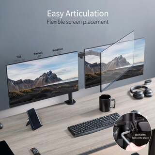 Foto 3 | Foto 3 | Soporte de Escritorio Vivo Dual Monitor para Pantallas de 13 a 30 Pulgadas - Venta Internacional