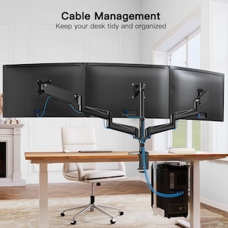 Foto 7 | Foto 7 | Soporte de Triple Monitor Huanuo para Pantallas de 17 a 32 Pulgadas con Resortes de Gas - Venta Internacional