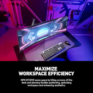 Foto 3 | Foto 3 | Soporte para Monitor Msi Mpg Mt201r Premium Rgb Gray - Venta Internacional