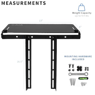 Foto 5 | Foto 5 | Soporte De Estante Para Monitor Vivo Mount-sf01m De Más O Menos De 13 Pulgadas, Negro - Venta Internacional.
