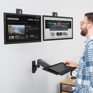 Foto 2 | Foto 2 | Estación De Trabajo Para Sentarse Y Estar De Pie En Pared Vivo Mount-vwkb2 Negra - Venta Internacional.