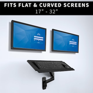 Foto 4 | Foto 4 | Estación De Trabajo Para Sentarse Y Estar De Pie En Pared Vivo Mount-vwkb2 Negra - Venta Internacional.