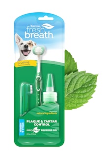 Foto 1 | Foto 1 | Kit De Cuidado Bucal Para Perros Tropiclean Fresh Breath, Cepillo De Dientes Y Pasta - Venta Internacional.