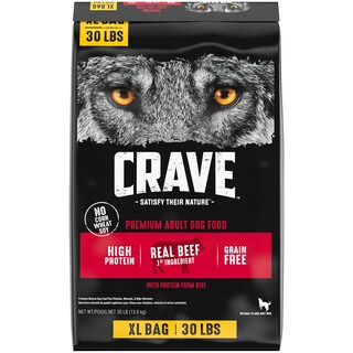 Foto 1 | Foto 1 | Comida Para Perros Crave, Sin Cereales, Alta En Proteínas, Carne De Res Para Adultos, 13,6 Kg - Venta Internacional.