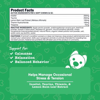 Foto 2 | Foto 2 | Masticables Blandos Calming Support Para Perros Nutricost Pets 60 Unidades - Venta Internacional.