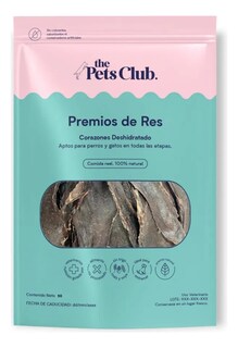 Foto 1 | Foto 1 | Thepetsclub Premio 100% Natural Para Perro Corazón Res 90gr Deshidratado Pack 12pz