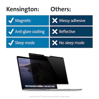 Foto 7 | Foto 7 | Pantalla De Privacidad Kensington Mp15 Para Macbook Pro 15 2016-2019 - Venta Internacional.