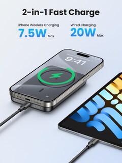 Foto 2 | Foto 2 | Banco De Energía Magnético Ugreen 10,000mah Inalámbrico Pd 20w Negro - Venta Internacional.