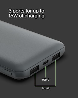 Foto 6 | Foto 6 | Cargador Portátil Belkin Boostcharge 10,000mah Usb-c Gris - Venta Internacional.