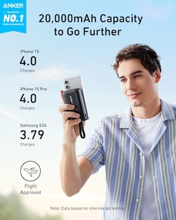 Foto 2 | Foto 2 | Power Bank Anker Zolo De 20 000 Mah Y 30 W Con Cable Usb-c Para Iphone - Venta Internacional.