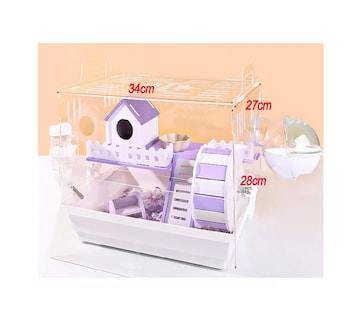Foto 4 | Foto 4 | Jaula Para Hámster Belug Morado Con Blanco