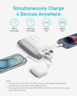 Foto 5 | Foto 5 | Batería Externa Anker Zolo De 20 000 Mah Y 30 W Con Usb-c Y Lightning - Venta Internacional.
