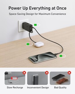 Foto 5 | Foto 5 | Power Bank Anker 3 En 1 De 5000 Mah Con Cable Lightning De 30 W - Venta Internacional.