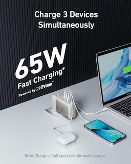 Foto 2 | Foto 2 | Power Bank Anker Ganprime Usb-c De 10.000 Mah Y 30 W Con Cargador De Pared De 65 W - Venta Internacional.