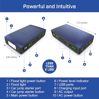 Foto 7 | Foto 7 | Cargador Portátil Para Coche Jump Starter Halo Bolt 58830 Mah, Color Gris - Venta Internacional.