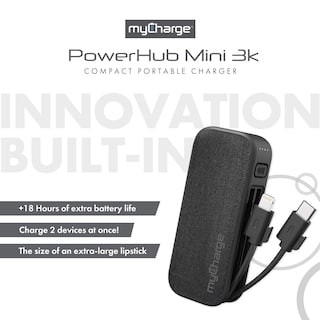 Foto 3 | Foto 3 | Cargador Portátil Mycharge Powerhub Mini 3000 Mah Negro - Venta Internacional.