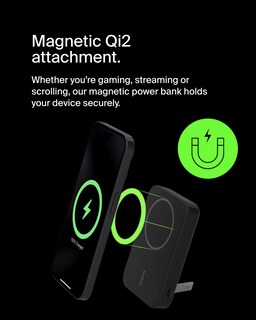 Foto 5 | Foto 5 | Batería Externa Inalámbrica Belkin Boostcharge Pro De 8000 Mah, Color Negro - Venta Internacional.