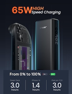 Foto 2 | Foto 2 | Power Bank Jsaux 20000 Mah 65 W Con Cable Usb-c Para Steam Deck - Venta Internacional.