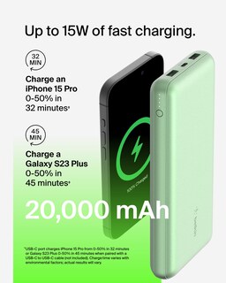 Foto 4 | Foto 4 | Cargador Portátil Belkin De 20.000 Mah Con 1 Puerto Usb-c Y 2 Puertos Usb-a - Venta Internacional.