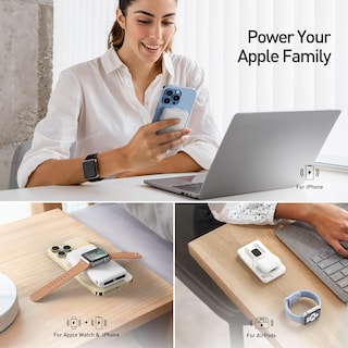 Foto 3 | Foto 3 | Power Bank Iwalk Mag-x Magnético Inalámbrico De 10000 Mah Con Cargador Iwatch - Venta Internacional.