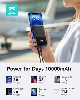 Foto 4 | Foto 4 | Cargador Portátil Iniu Power Bank De 10000 Mah De Carga Rápida De 22,5 W - Venta Internacional.