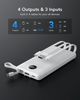 Foto 3 | Foto 3 | Power Bank Vrurc, 10000 Mah, 22,5 W, Carga Rápida, Entrada/salida Usb-c - Venta Internacional.