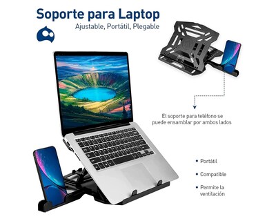 Foto 2 | Foto 2 | Soporte para Laptop Bluelander AIDPAN-2063 color Negro