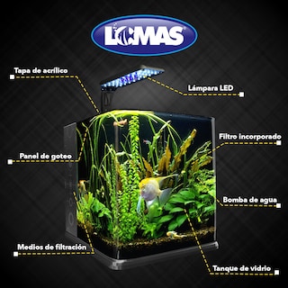 Foto 4 | Foto 4 | Acuario Nano Cubo Lomas Transparente de 18 l