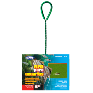 Foto 1 | Foto 1 | Lomas Red De Malla Gruesa Para Acuarios Y/o Peceras Tamaño 5 Pulgadas