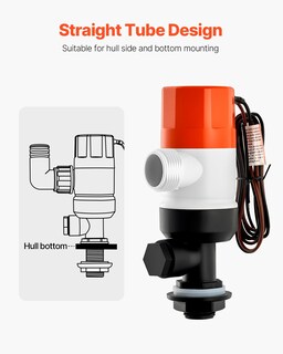 Foto 3 | Foto 3 | Bomba Livewell Vevor 1100 Gph 12 V Para Barco Con Doble Entrada - Venta Internacional.