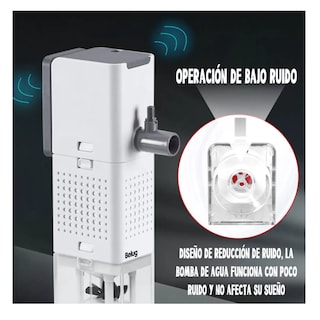 Foto 5 | Foto 5 | Filtro Para Pecera Acuario Interno Multifunción 1000l/h 15w Belug, Blanco
