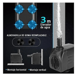 Foto 3 | Foto 3 | Bomba Agua Sumergible Pecera 4 Pz Belug, Negro