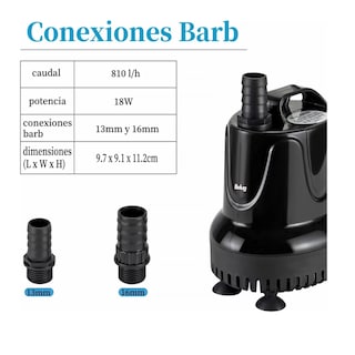 Foto 2 | Foto 2 | Bomba De Agua Pecera Belug, Negro 3pz