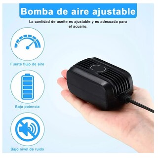 Foto 5 | Foto 5 | Bomba De Aire Oxigeno Acuario Lab.g, Negro