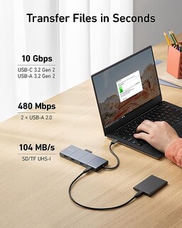Foto 3 | Foto 3 | Estación De Acoplamiento Usb C Hub Anker 565 11 En 1 Para Portátiles 4k Hdmi - Venta Internacional.