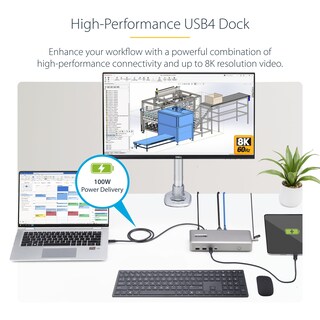 Foto 2 | Foto 2 | Estación De Acoplamiento Startech.com Usb-c 10 En 1 Usb4 100w - Venta Internacional.