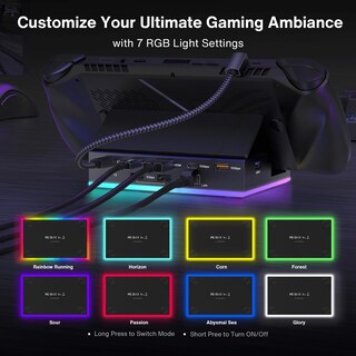 Foto 4 | Foto 4 | Estación De Acoplamiento Ivanky 14 En 1 Rgb 4k @120hz Con Cargador Pd De 100 W - Venta Internacional.