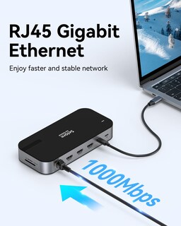 Foto 7 | Foto 7 | Estación De Acoplamiento Selore Usb C 16 En 1 Con 3 Hdmi Y Pd De 100 W - Venta Internacional.