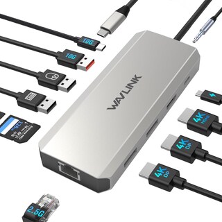 Foto 1 | Foto 1 | Estación De Acoplamiento Wavlink De Doble Monitor Displayport Hdmi 100w Pd - Venta Internacional.