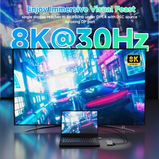 Foto 3 | Foto 3 | Estación De Acoplamiento Wavlink De Doble Monitor Displayport Hdmi 100w Pd - Venta Internacional.