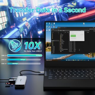 Foto 5 | Foto 5 | Estación De Acoplamiento Wavlink De Doble Monitor Displayport Hdmi 100w Pd - Venta Internacional.