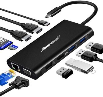 Foto 1 | Foto 1 | Estación De Acoplamiento Usb C Para Portátiles Hiearcool 11 En 1 Tipo C - Venta Internacional.