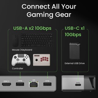 Foto 7 | Foto 7 | Estación De Acoplamiento Para Videojuegos Benq Gr10 Hdmi 2.1 Para Steam Deck - Venta Internacional.