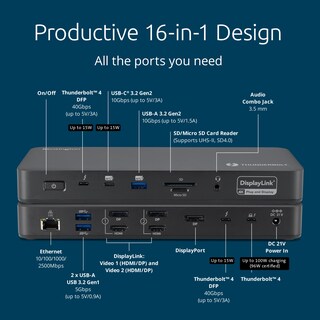 Foto 3 | Foto 3 | Estación De Acoplamiento Kensington Sd5910t Thunderbolt 4 100w Pd - Venta Internacional.