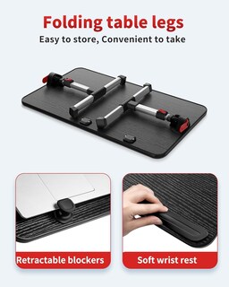 Foto 4 | Foto 4 | Mesa De Escritorio Para Portátil Saiji, Ajustable, Negra - Venta Internacional.