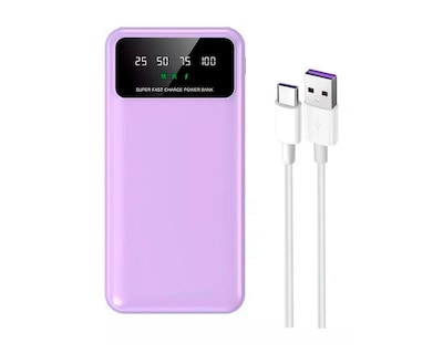 Foto 1 | Foto 1 | Power Bank Lila Pastel/ultrarápida