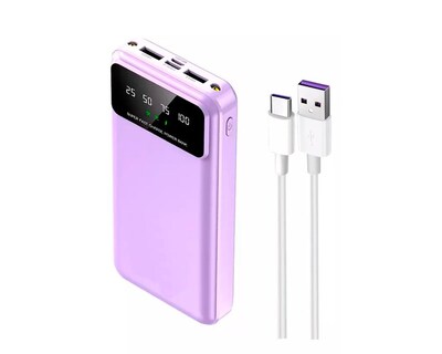Foto 2 | Foto 2 | Power Bank Lila Pastel/ultrarápida