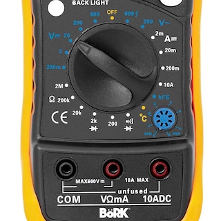 Foto 3 | Foto 3 | Multímetro Digital Bork Mp-6014 color Amarillo con Medidor de Frecuencia