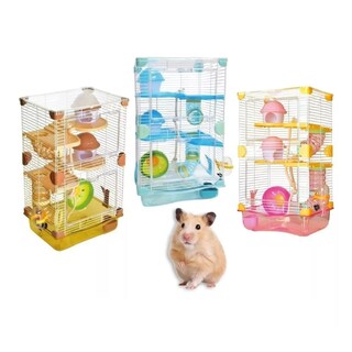 Foto 2 | Foto 2 | Jaula Equipada Eo Safe Imports Esi-7941 Marrón Casa para Hamster Ratón Bebedero Rueda Comedero 7 PZAS